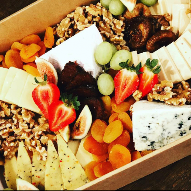 Handcrafted cheese grazing platter